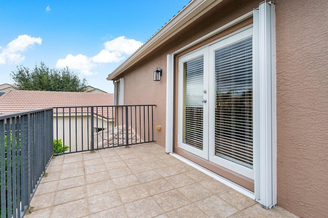 view of balcony