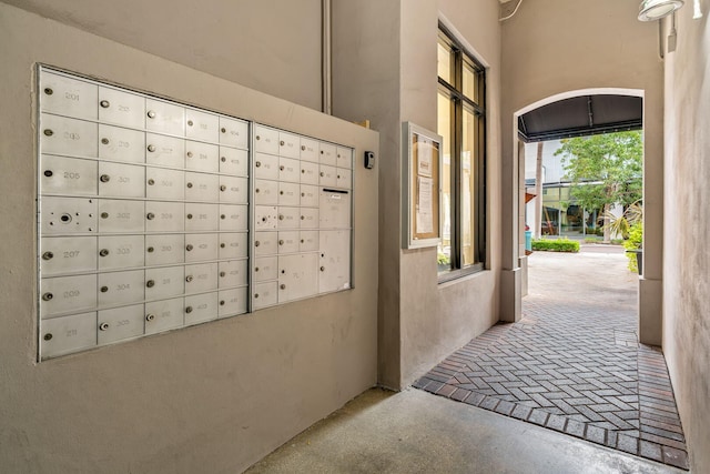 view of community featuring mail boxes