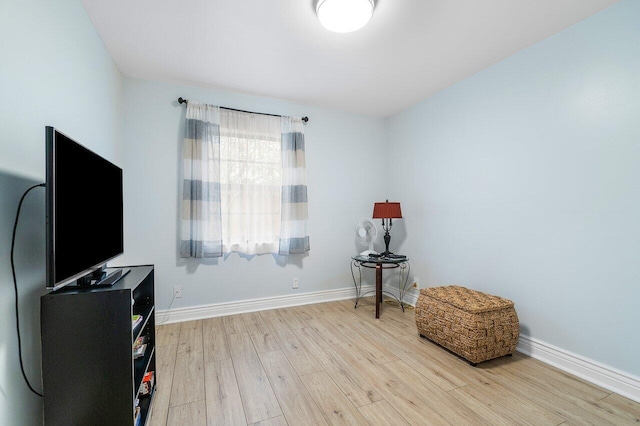 miscellaneous room with wood-type flooring