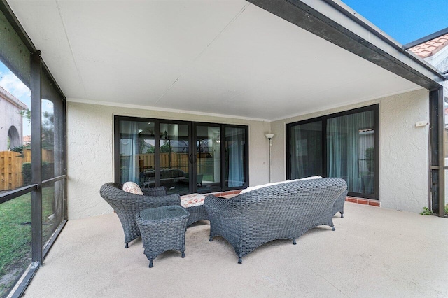 view of sunroom / solarium