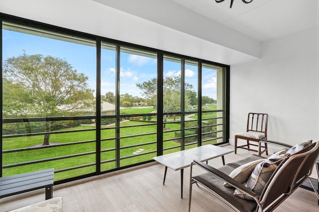 view of sunroom / solarium