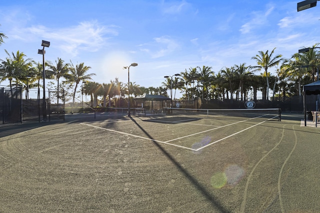 view of tennis court