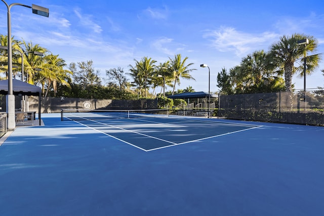 view of tennis court