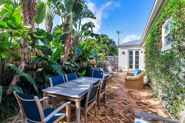 view of patio / terrace with french doors