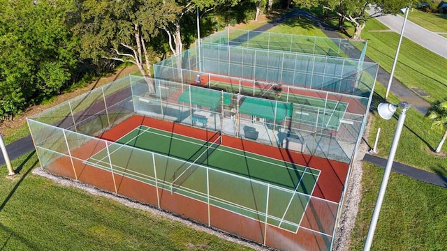 view of sport court