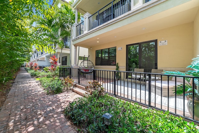 exterior space with a patio area