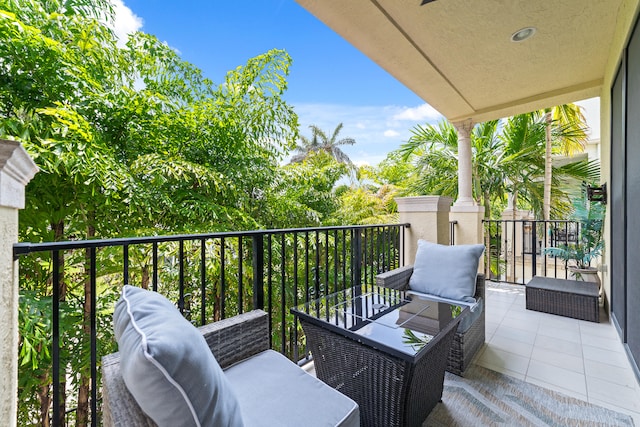 view of balcony