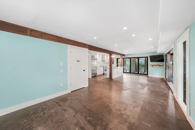 view of unfurnished living room