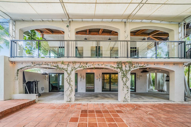 back of house with a patio area