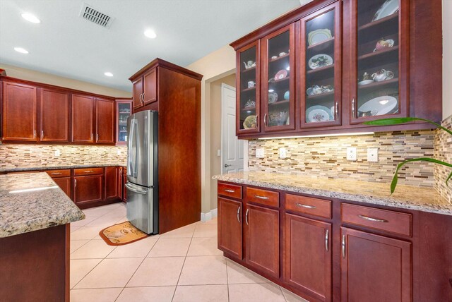 view of tiled dining room