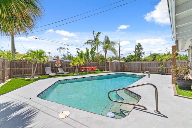 view of pool with a patio