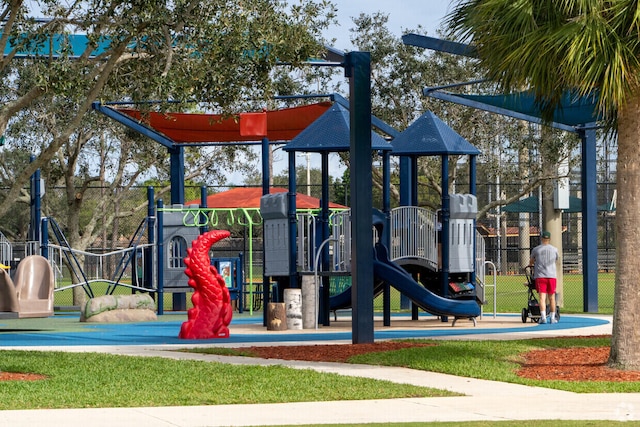 view of play area