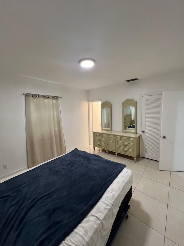 view of tiled bedroom