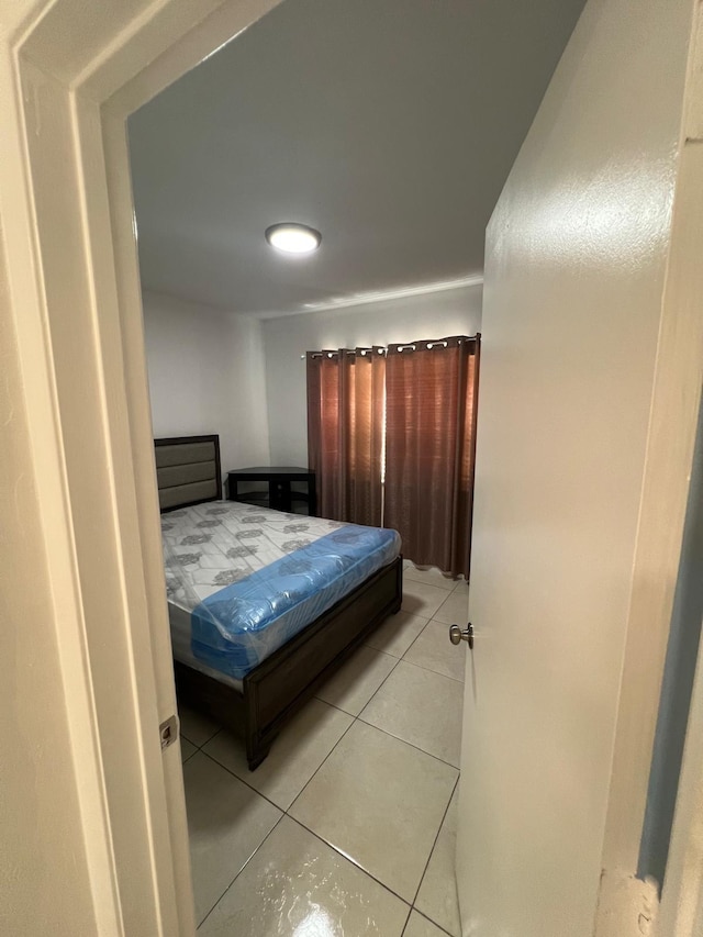 view of tiled bedroom