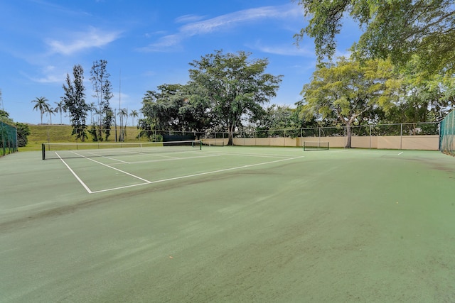 view of tennis court