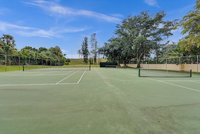 view of sport court