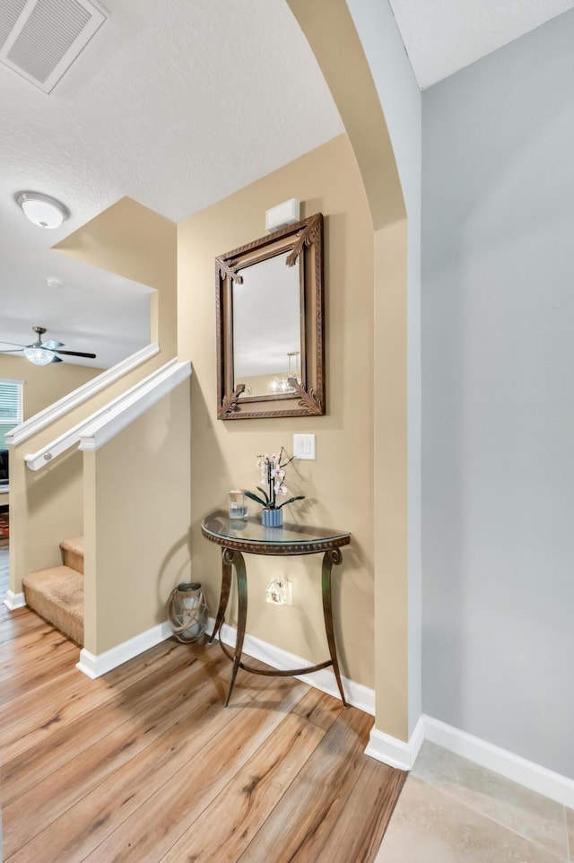 hallway featuring hardwood / wood-style floors