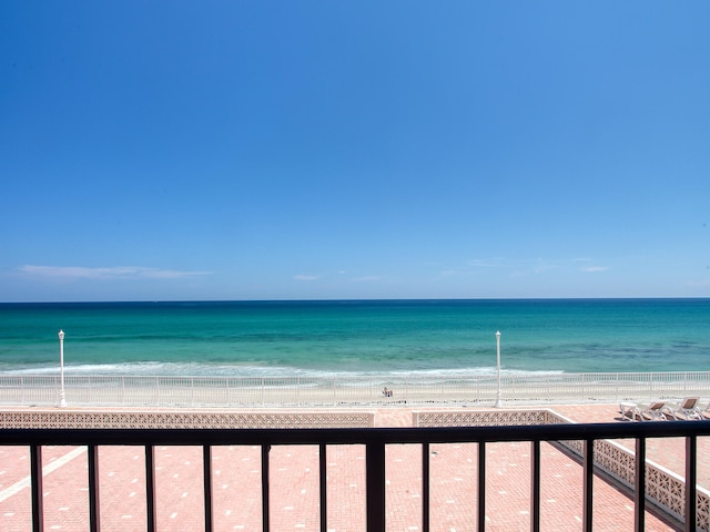 water view featuring a beach view