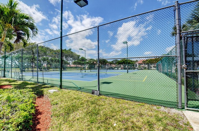 view of sport court