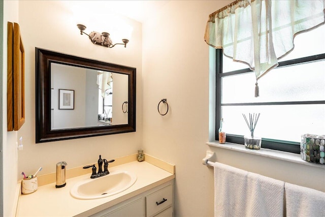 bathroom featuring vanity