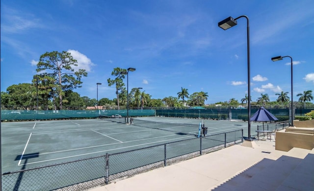 view of tennis court