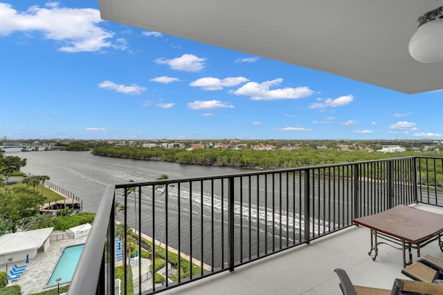 view of balcony