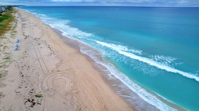 water view with a beach view