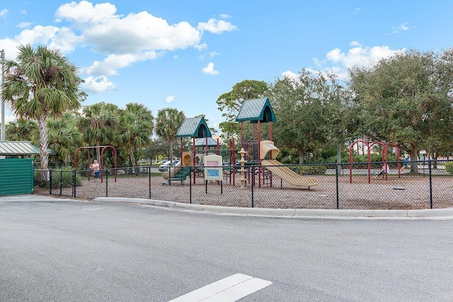 view of jungle gym