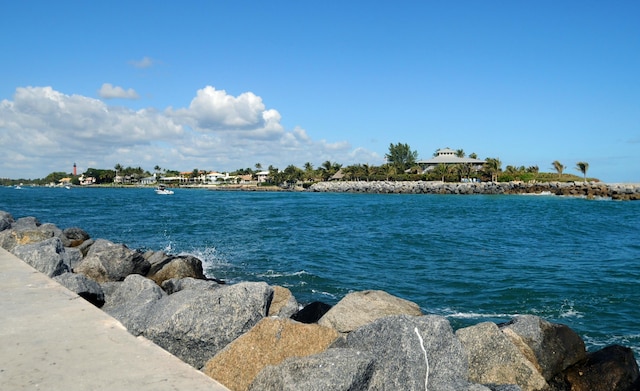 view of water feature