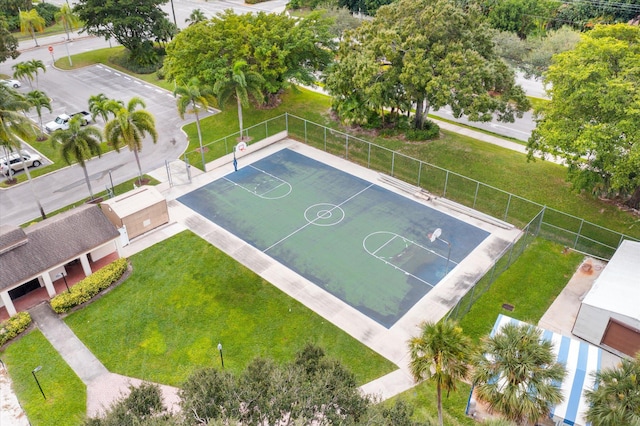 view of basketball court