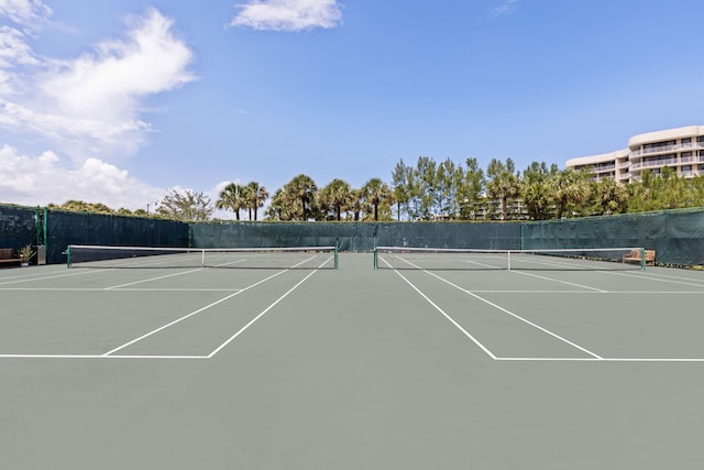 view of tennis court