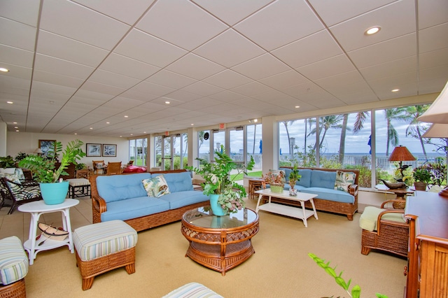 view of sunroom / solarium