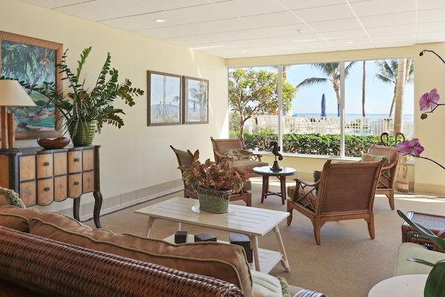 view of sunroom