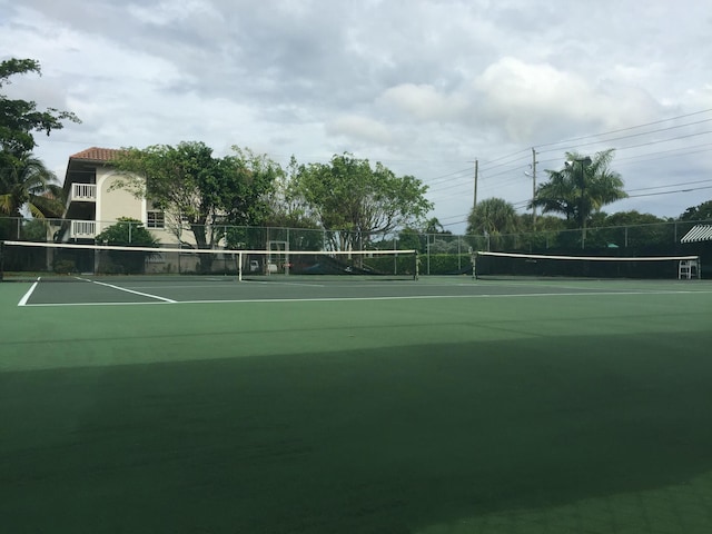 view of tennis court