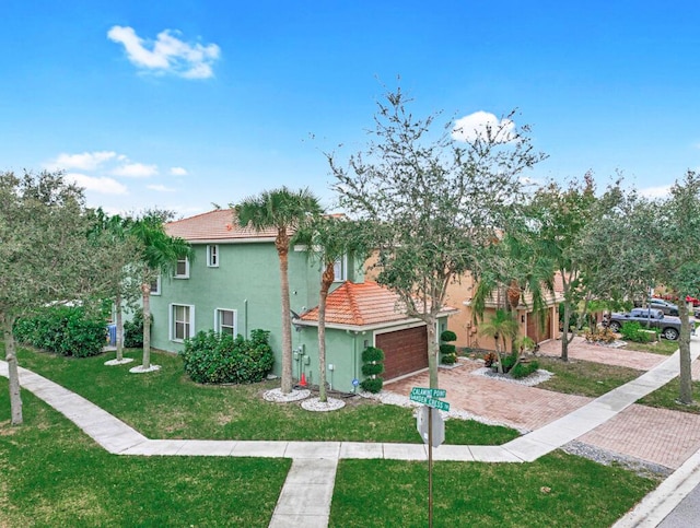 596 Calamint Pt, Royal Palm Beach, FL 33411 - drone / aerial view featuring a residential view and a water view