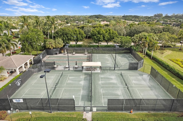 view of sport court