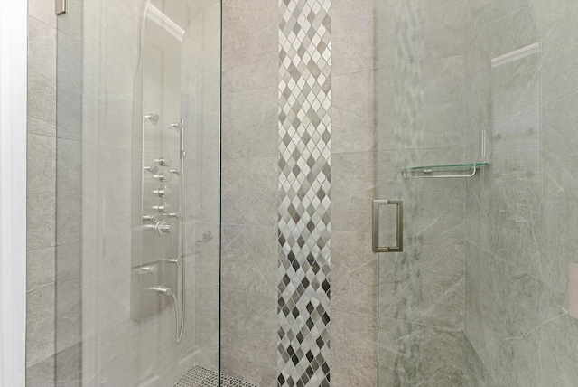 bathroom with walk in shower