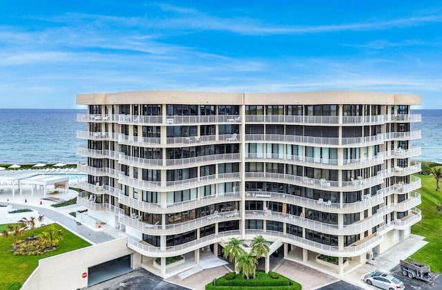 3400 S Ocean Blvd Unit 2Aii, Palm Beach, FL 33480 - view of apartment building / complex featuring a water view