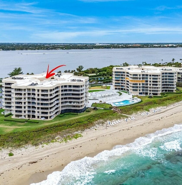 3400 S Ocean Blvd Unit 2Aii, Palm Beach, FL 33480 - aerial view of extended coastline and apartment complex / building
