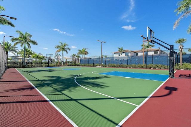 view of sport court