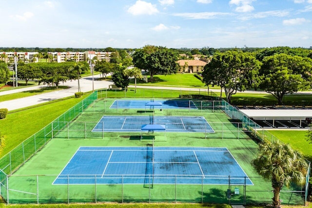 view of tennis court