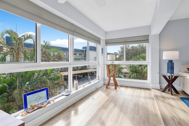 sunroom featuring a wealth of natural light