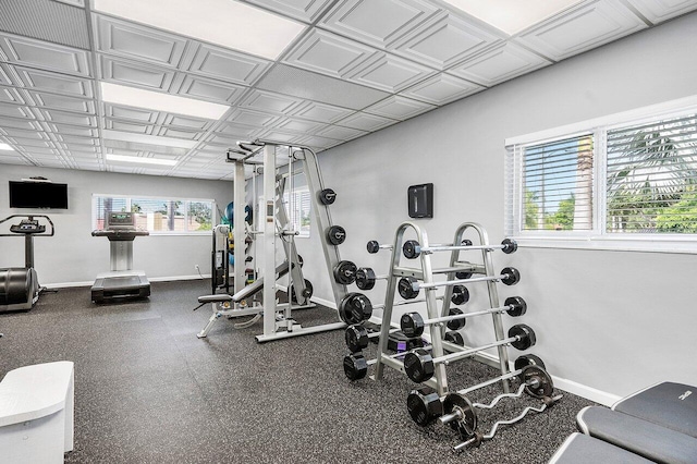 view of exercise room