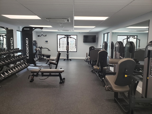 view of workout area