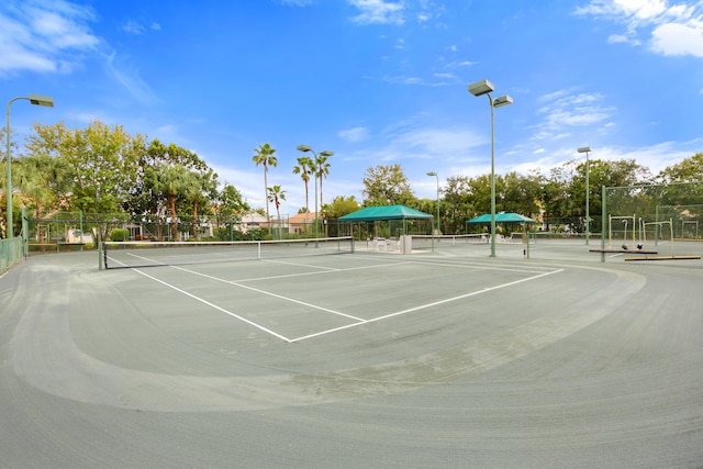 view of tennis court