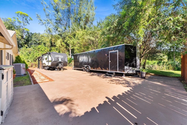 view of patio featuring cooling unit