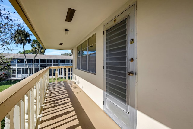 view of balcony