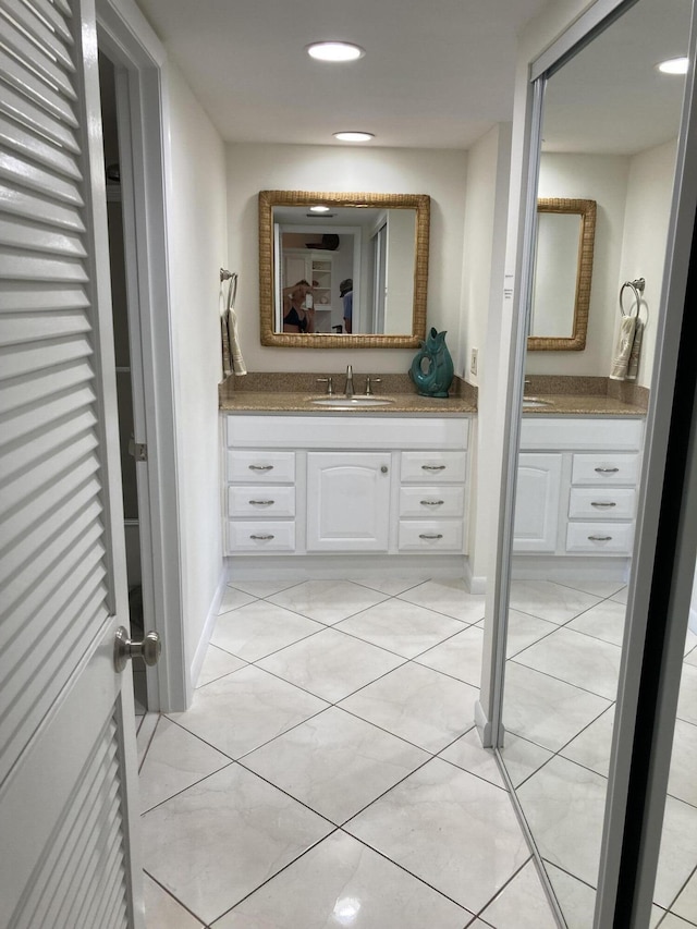 bathroom featuring vanity