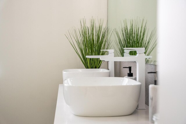 interior details featuring sink