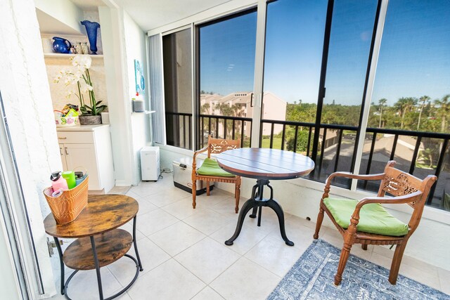 view of sunroom